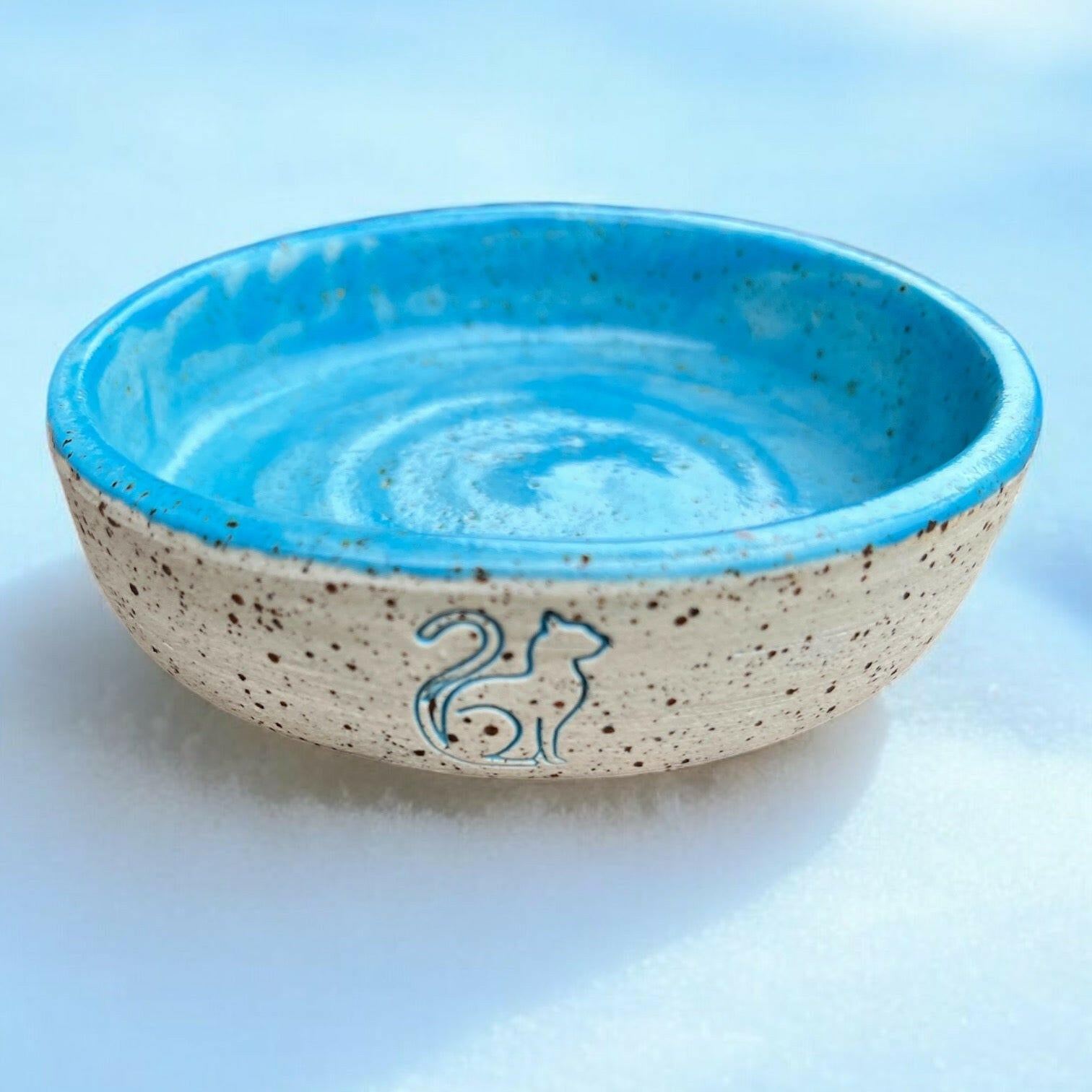 Handmade Ceramic Cat Bowl