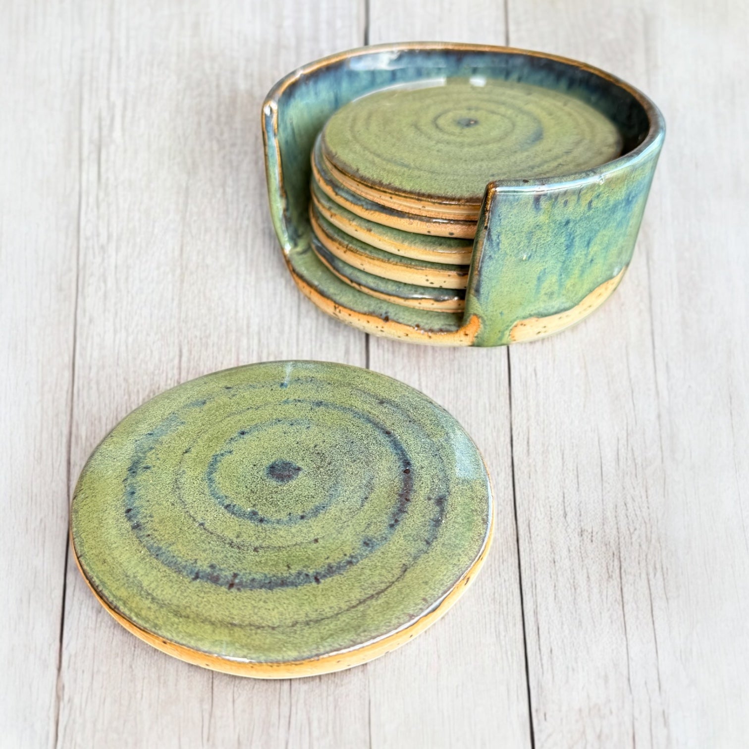 Handmade Ceramic Coaster Set